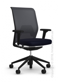 Кресло Vitra ID Mesh Nero, Plano Dark Blue Brown Кресло Vitra ID Mesh Nero, Plano Dark Blue Brown