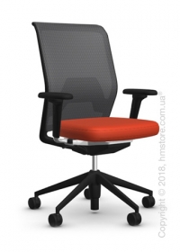Кресло Vitra ID Mesh Asphalt, Plano Orange