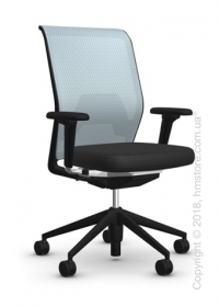 Кресло Vitra ID Mesh Ice Grey, Plano Nero Кресло Vitra ID Mesh Ice Grey, Plano Nero