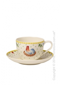 Чашка с блюдцем Villeroy & Boch коллекция Spring Awakening Hen, 230 мл