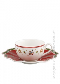 Чашка с блюдцем Villeroy & Boch коллекция Toy’s Delight, 200 мл, Red