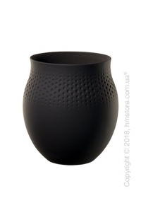 Ваза Villeroy & Boch коллекция Collier Perle, 17,5 см, Black Ваза Villeroy & Boch коллекция Collier Perle, 17,5 см, Black