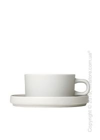 Чашка с блюдцем Blomus коллекция Mio 170 мл, Moonbeam Чашка с блюдцем Blomus коллекция Mio 170 мл, Moonbeam