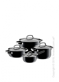 Набор кастрюль WMF коллекция Fusiontec Mineral, 4 предмета, Black Набор кастрюль WMF коллекция Fusiontec Mineral, 4 предмета, Black