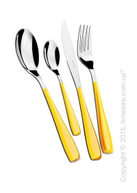 Набор столовых приборов Bugatti Essenza на 6 персон, 24 предмета, Yellow