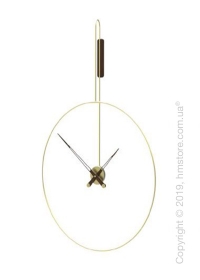 Часы настенные Nomon Daro Wall Clock, Polished brass and Walnut Часы настенные Nomon Daro Wall Clock, Polished brass and Walnut
