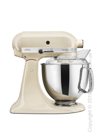 Планетарный миксер KitchenAid Artisan Series 5-Quart Tilt-Head Stand Mixer Plus Bowl 4.8 л, Almond Cream Планетарный миксер KitchenAid Artisan Series 5-Quart Tilt-Head Stand Mixer Plus Bowl 4.8 л, Almond Cream