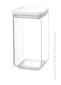 Емкость для хранения сыпучих продуктов Brabantia Square Canister Tasty 1,6 л, Light Grey Емкость для хранения сыпучих продуктов Brabantia Square Canister Tasty 1,6 л, Light Grey