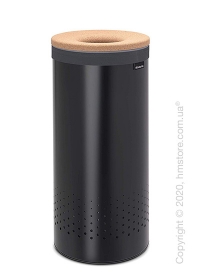 Бак для белья Brabantia Laundry Bin 35 л, Cork Lid, Matt Black and Cork Brown Бак для белья Brabantia Laundry Bin 35 л, Cork Lid, Matt Black and Cork Brown