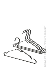 Набор плечиков для одежды Brabantia Aluminium Clothes Hangers, 4 шт, Black Набор плечиков для одежды Brabantia Aluminium Clothes Hangers, 4 шт, Black