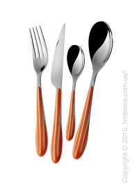 Набор столовых приборов Bugatti Zebra на 6 персон, 24 предмета, Orange