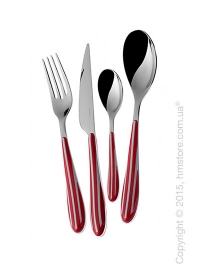 Набор столовых приборов Bugatti Zebra на 6 персон, 24 предмета, Red Набор столовых приборов Bugatti Zebra на 6 персон, 24 предмета, Red