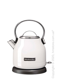 Чайник электрический KitchenAid Electric Kettle 1.25 л, Frosted Pearl White Чайник электрический KitchenAid Electric Kettle 1.25 л, Frosted Pearl White