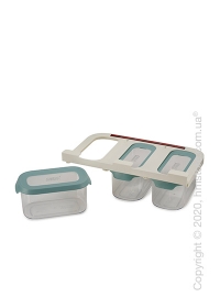 Набор контейнеров для хранения с креплением для полок Joseph Joseph 900 мл 3 шт, Light Opal