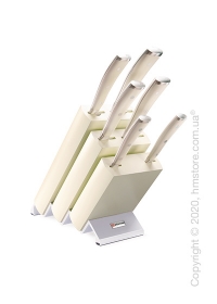 Блок с ножами Wüsthof коллекция Classic Ikon Creme, 6 предметов