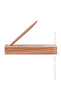 Ручка шариковая Pininfarina коллекция Cambiano, Rose Gold and Walnut