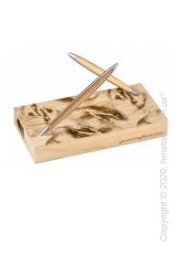 Набор из шариковой ручки и вечного карандаша Pininfarina коллекция Cambiano Box Exclusive Collection 500TH, Cedr and Aluminium