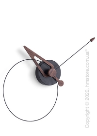 Часы настенные Nomon Pico Wall Clock, Black fiberglass and Walnut Часы настенные Nomon Pico Wall Clock, Black fiberglass and Walnut
