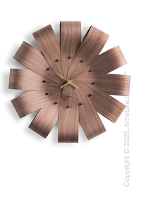 Часы настенные Nomon Ciclo Wall Clock, Walnut and Gold Часы настенные Nomon Ciclo Wall Clock, Walnut and Gold