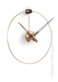Часы настенные Nomon Micro Anda Wall Clock, Gold and Walnut Часы настенные Nomon Micro Anda Wall Clock, Gold and Walnut