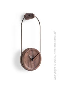 Часы настенные Nomon Micro Eslabon Wall Clock, Grafite and Walnut Часы настенные Nomon Micro Eslabon Wall Clock, Grafite and Walnut