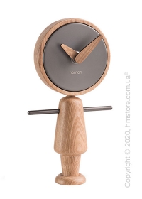 Часы настольные Nomon Nene Table Clock, Oak and Grafite