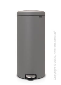 Ведро для мусора Brabantia Pedal Bin NewIcon 30 л, Mineral Concrete Grey Ведро для мусора Brabantia Pedal Bin NewIcon 30 л, Mineral Concrete Grey