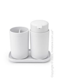 Набор принадлежностей для ванной комнаты Brabantia ReNew, 3 предмета, White Набор принадлежностей для ванной комнаты Brabantia ReNew, 3 предмета, White