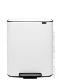 Ведро для мусора Brabantia Bo Pedal Bin 60 л, White
