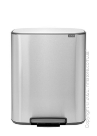 Ведро для мусора Brabantia Bo Pedal Bin 60 л, Matt Steel Fingerprint Proof Ведро для мусора Brabantia Bo Pedal Bin 60 л, Matt Steel Fingerprint Proof