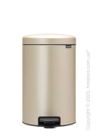 Ведро для мусора Brabantia Pedal Bin NewIcon 20 л, Champagne Ведро для мусора Brabantia Pedal Bin NewIcon 20 л, Champagne