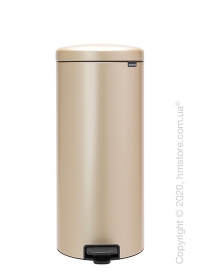 Ведро для мусора Brabantia Pedal Bin NewIcon 30 л, Champagne
