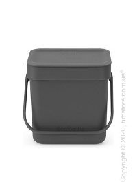 Контейнер для мусора Brabantia Sort & Go, 3 л, Grey Контейнер для мусора Brabantia Sort & Go, 3 л, Grey