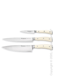 Набор ножей Wüsthof коллекция Classic Ikon Creme, 3 предмета Набор ножей Wüsthof коллекция Classic Ikon Creme, 3 предмета