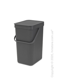 Контейнер для мусора Brabantia Sort & Go, 12 л, Grey Контейнер для мусора Brabantia Sort & Go, 12 л, Grey