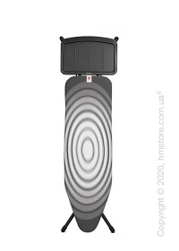 Гладильная доска Brabantia Solid Steam Unit Holder, Black and Titan Oval