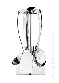 Набор кухонного инвентаря на подставке Bugatti Acqua, Хром