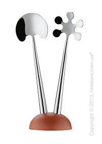 Ложки для салата на подставке Bugatti Fresco, Хром