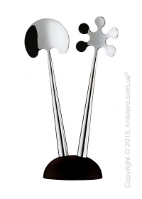 Ложки для салата на подставке Bugatti Fresco, Хром