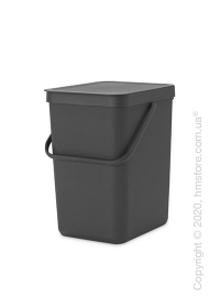Контейнер для мусора Brabantia Sort & Go, 25 л, Grey Контейнер для мусора Brabantia Sort & Go, 25 л, Grey
