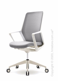 Кресло офисное на колесиках Enran Flo High, White and Grey Кресло офисное на колесиках Enran Flo High, White and Grey