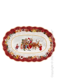 Блюдо для подачи овальное Villeroy & Boch коллекция Toy's Fantasy Santa and Сhildren, 29x19 см Блюдо для подачи овальное Villeroy & Boch коллекция Toy's Fantasy Santa and Сhildren, 29x19 см