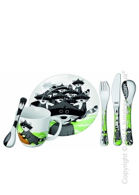 Набор детской посуды Silit Waschbar, 6 предметов