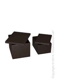 Набор ящиков Calligaris Clever, 2 предмета, PVC Brown
