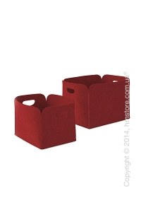 Набор корзин Calligaris Daryl, 2 предмета, Polyester felt brick red