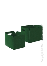 Набор корзин Calligaris Daryl, 2 предмета, Polyester felt green Набор корзин Calligaris Daryl, 2 предмета, Polyester felt green