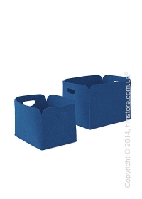 Набор корзин Calligaris Daryl, 2 предмета, Polyester felt blue