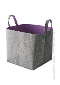 Корзина Calligaris Elliott, Polyester felt grey and Violet Корзина Calligaris Elliott, Polyester felt grey and Violet