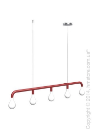 Подвесной светильник Calligaris Pom Pom, Suspension lamp, Metal matt red