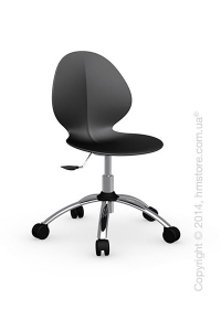 Кресло Calligaris Basil, Metal and plastic swivel chair, Plastic matt black Кресло Calligaris Basil, Metal and plastic swivel chair, Plastic matt black